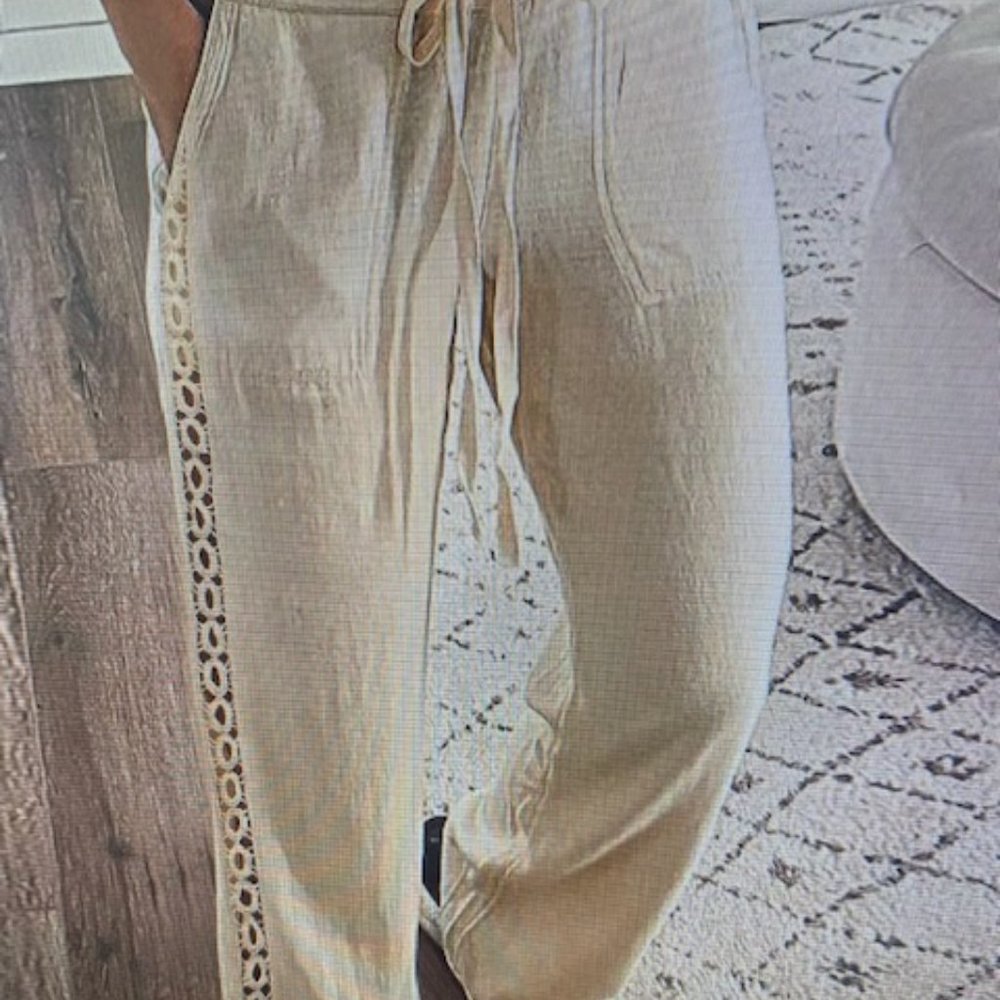 Womens Casual Hollow Out pants